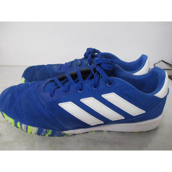 USED Adidas Men's Copa Gloro in Indoor Soccer Shoes Royal Blue/White/Yellow-8.5 - Picture 2 of 11